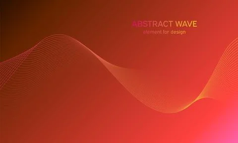 Abstract wave element for design. Digital frequency track equalizer. Styliz.. Stock Illustration