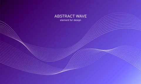 Abstract wave element for design. Digital frequency track equalizer. Stylized Stock Illustration