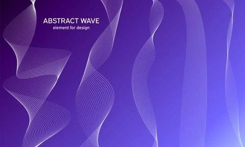 Abstract wave element for design. Digital frequency track equalizer. Stylized Illustrazione stock