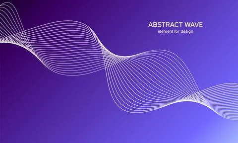 Abstract wave element for design. Digital frequency track equalizer. Stylized Stock Illustration