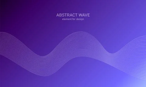Abstract wave element for design. Digital frequency track equalizer. Stylized Stock Illustration