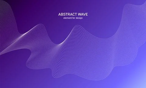 Abstract wave element for design. Digital frequency track equalizer. Styliz.. Stock Illustration
