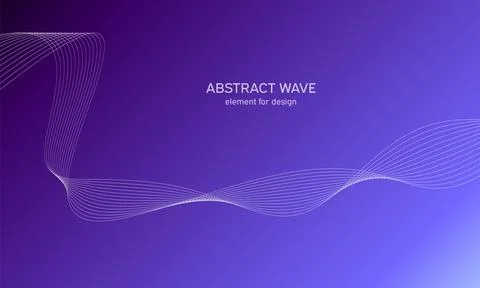 Abstract wave element for design. Digital frequency track equalizer. Stylized Stock Illustration