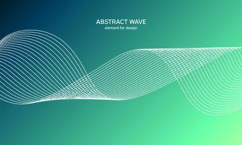 Abstract wave element for design. Digital frequency track equalizer. Stylized Stock Illustration