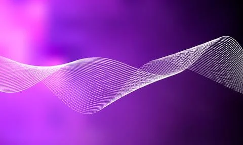 Abstract wave element for design. Digital frequency track equalizer. Stylized Stock Illustration