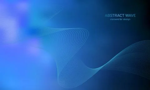 Abstract wave element for design. Digital frequency track equalizer. Stylized Stock Illustration