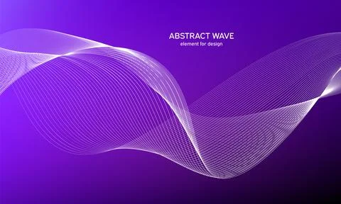 Abstract wave element for design. Digital frequency track equalizer. Styliz.. Stock Illustration