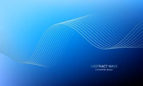 Abstract wave element for design. Digital frequency track equalizer. Stylized Stock Illustration