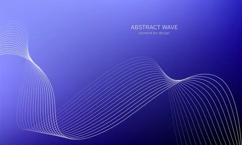 Abstract wave element for design. Digital frequency track equalizer. Stylized Illustrazione stock