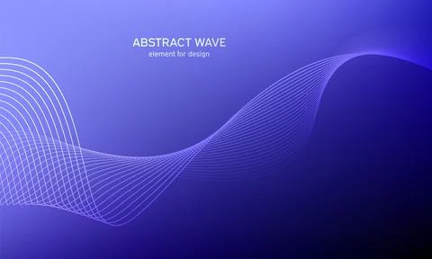 Abstract wave element for design. Digital frequency track equalizer. Stylized Illustrazione stock