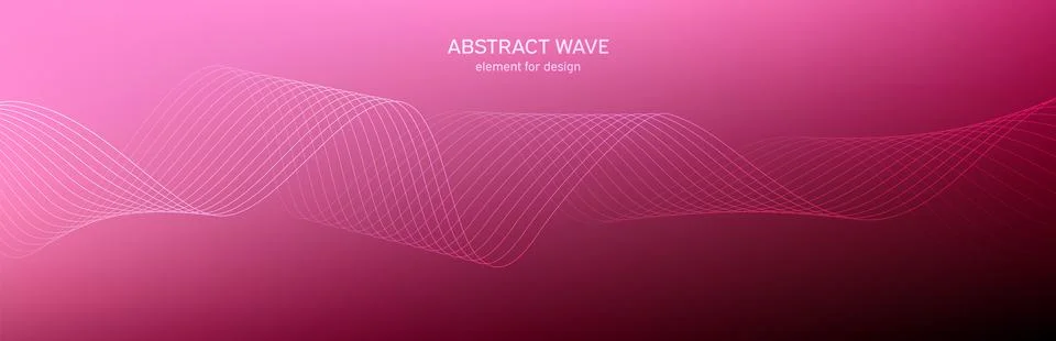 Abstract wave element for design. Digital frequency track equalizer. Stylized Stock Illustration