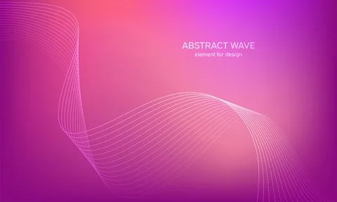 Abstract wave element for design. Digital frequency track equalizer. Stylized Stock Illustration