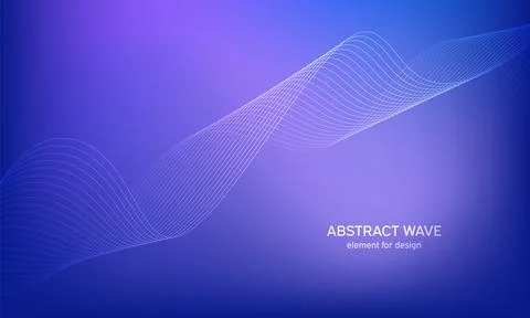 Abstract wave element for design. Digital frequency track equalizer. Stylized Stock Illustration