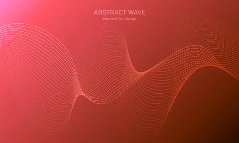 Abstract wave element for design. Digital frequency track equalizer. Stylized Stock-Illustration