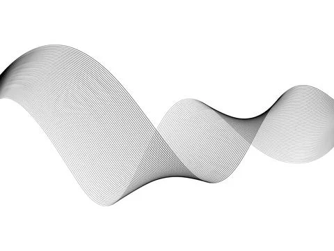 Abstract wave element for design. Digital frequency track equalizer. Styliz.. Stock Illustration