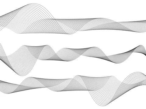 Abstract wave element for design. Digital frequency track equalizer. Styliz.. Illustrazione stock