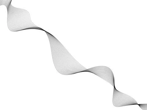 Abstract wave element for design. Digital frequency track equalizer. Stylized Stock Illustration