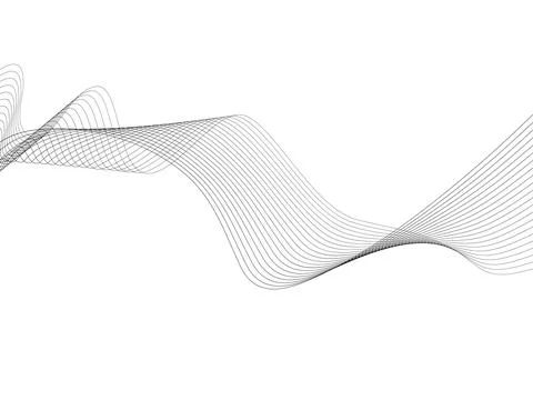 Abstract wave element for design. Digital frequency track equalizer. Styliz.. Stock Illustration