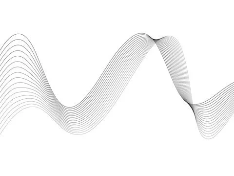 Abstract wave element for design. Digital frequency track equalizer. Styliz.. Stock Illustration