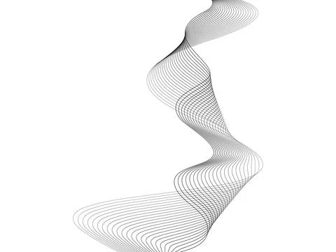 Abstract wave element for design. Digital frequency track equalizer. Stylized Stock Illustration