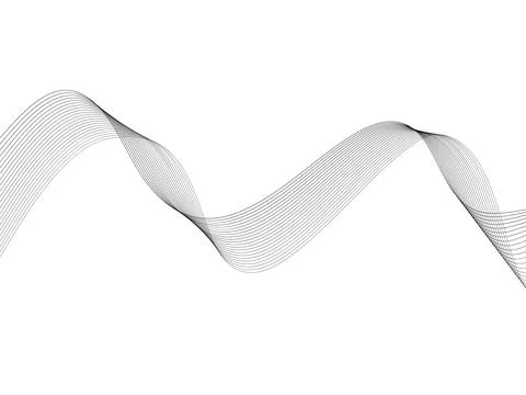 Abstract wave element for design. Digital frequency track equalizer. Styliz.. Stock Illustration