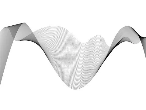 Abstract wave element for design. Digital frequency track equalizer. Styliz.. Stock Illustration