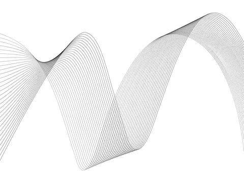 Abstract wave element for design. Digital frequency track equalizer. Styliz.. Stock Illustration