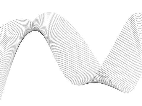 Abstract wave element for design. Digital frequency track equalizer. Stylized Illustrazione stock