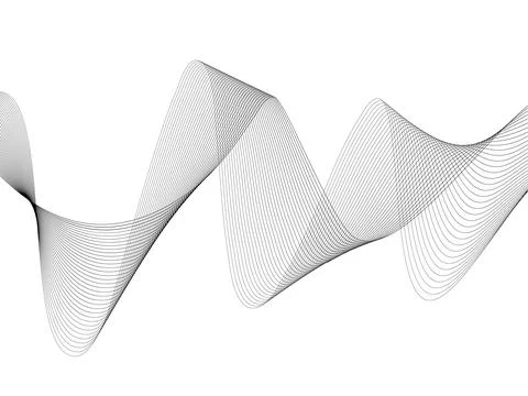 Abstract wave element for design. Digital frequency track equalizer. Styliz.. Stock Illustration