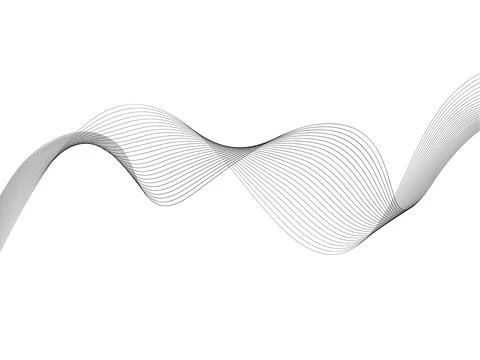 Abstract wave element for design. Digital frequency track equalizer. Stylized Stock Illustration
