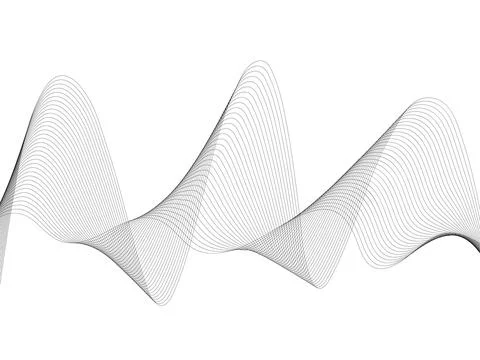 Abstract wave element for design. Digital frequency track equalizer. Styliz.. Stock Illustration