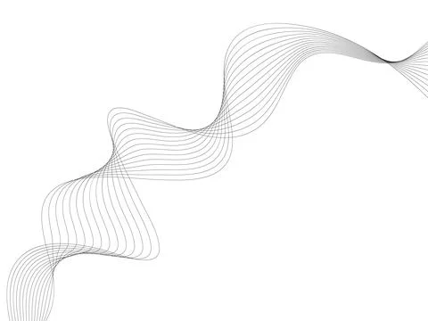 Abstract wave element for design. Digital frequency track equalizer. Stylized Stock Illustration