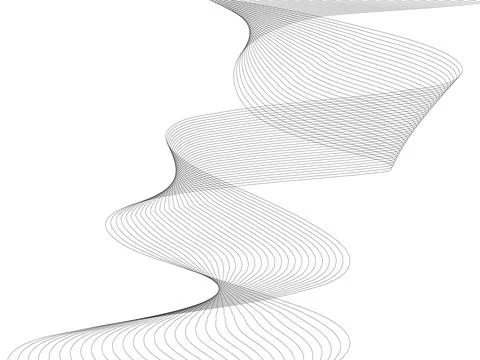 Abstract wave element for design. Digital frequency track equalizer. Styliz.. Stock Illustration