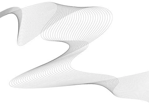 Abstract wave element for design. Digital frequency track equalizer. Stylized Stock Illustration