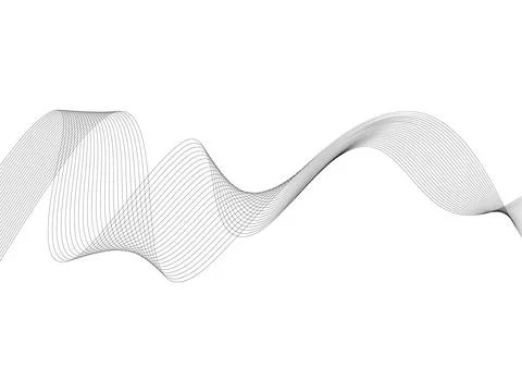 Abstract wave element for design. Digital frequency track equalizer. Stylized Illustrazione stock