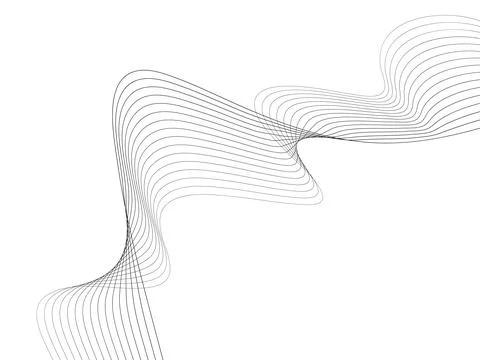 Abstract wave element for design. Digital frequency track equalizer. Stylized Stock-Illustration