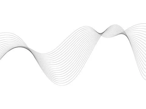 Abstract wave element for design. Digital frequency track equalizer. Stylized Stock Illustration