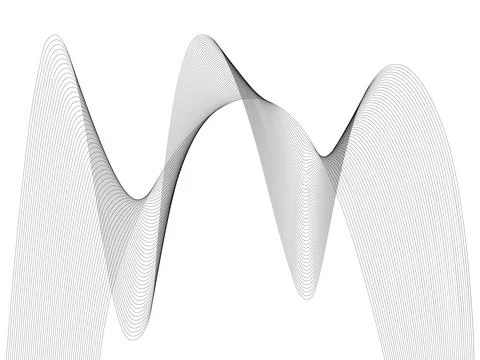 Abstract wave element for design. Digital frequency track equalizer. Styliz.. Stock Illustration