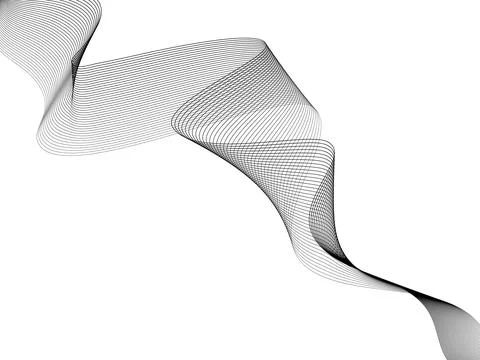 Abstract wave element for design. Digital frequency track equalizer. Stylized Stock Illustration