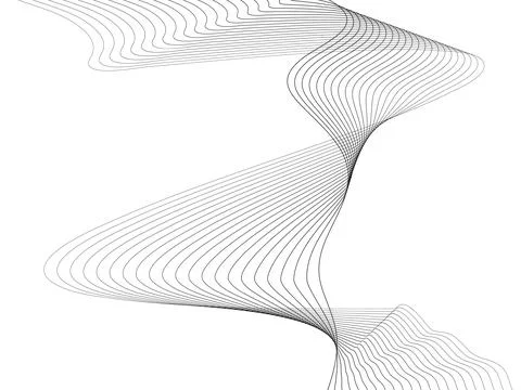 Abstract wave element for design. Digital frequency track equalizer. Stylized Stock Illustration