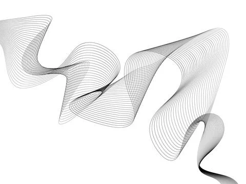Abstract wave element for design. Digital frequency track equalizer. Styliz.. Stock Illustration