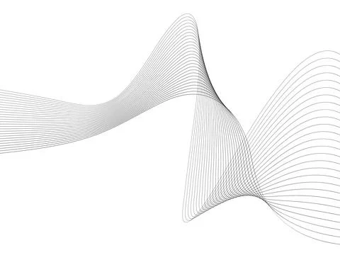 Abstract wave element for design. Digital frequency track equalizer. Styliz.. Stock Illustration