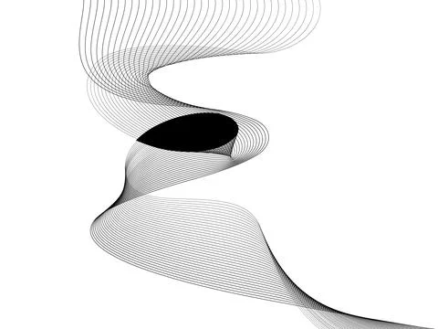 Abstract wave element for design. Digital frequency track equalizer. Stylized Illustrazione stock