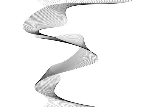 Abstract wave element for design. Digital frequency track equalizer. Stylized Stock Illustration