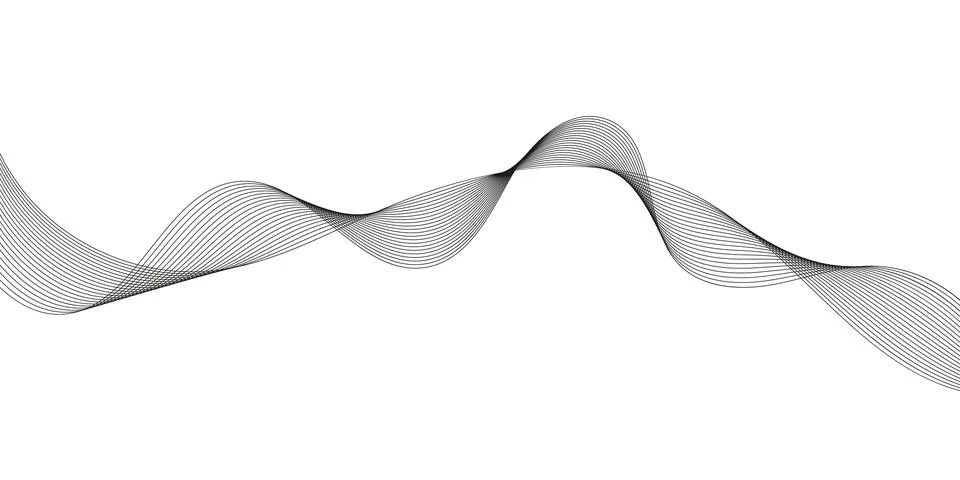 Abstract wave element for design. Digital frequency track equalizer. Styliz.. Stock Illustration