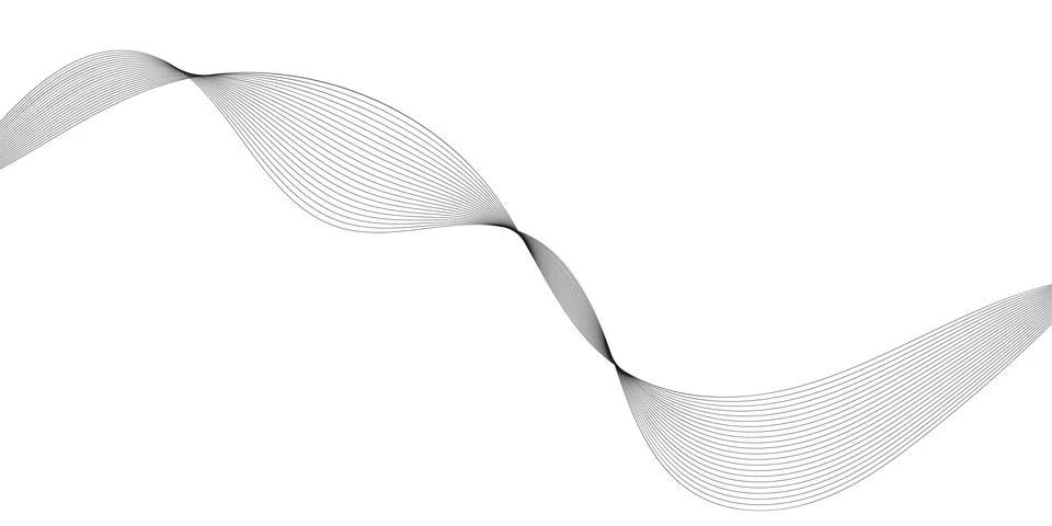 Abstract wave element for design. Digital frequency track equalizer. Stylized Stock Illustration