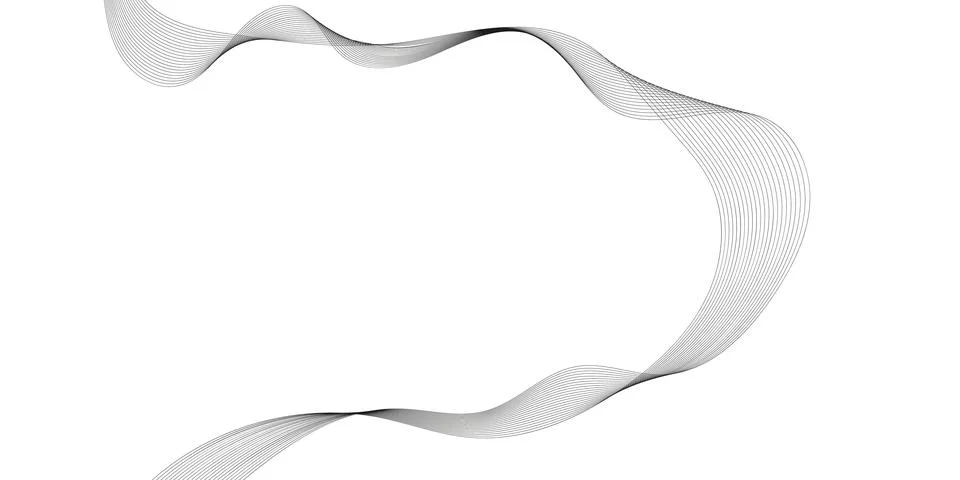 Abstract wave element for design. Digital frequency track equalizer. Stylized Stock Illustration