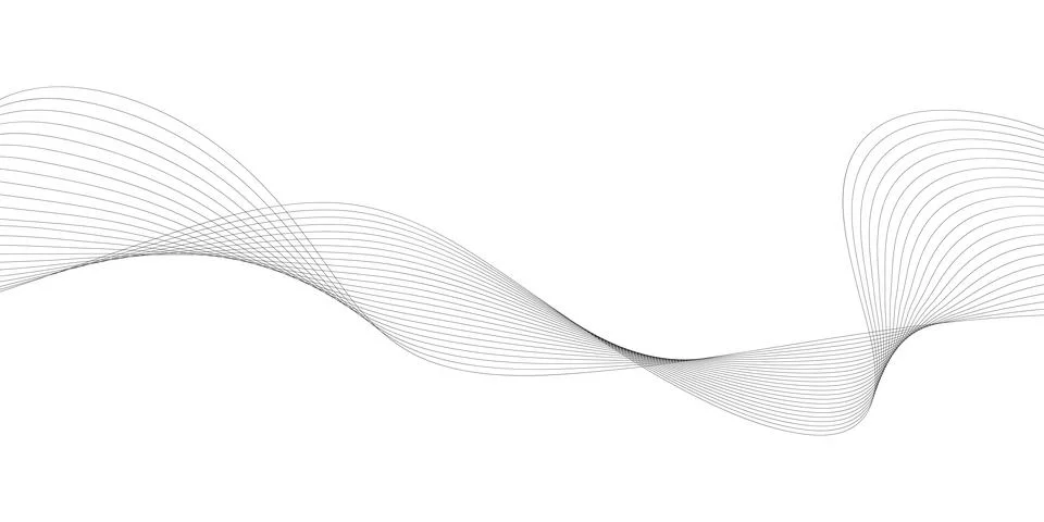 Abstract wave element for design. Digital frequency track equalizer. Stylized Stock Illustration