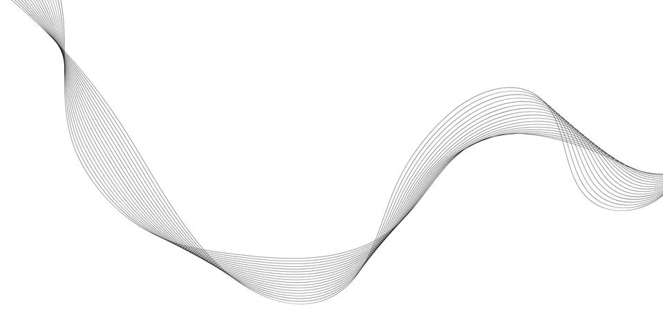 Abstract wave element for design. Digital frequency track equalizer. Stylized Stock Illustration