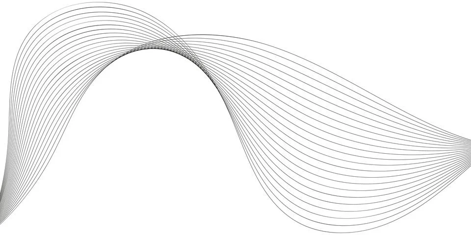 Abstract wave element for design. Digital frequency track equalizer. Stylized Stock Illustration